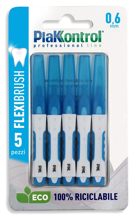 PLAKKONTROL SCOVOLINO INTERDENTALE FLEXI BRUSH06 BLISTER 5 PEZZI - Farmaciapacini.it
