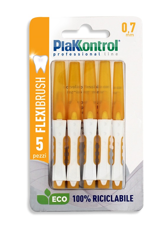 PLAKKONTROL SCOVOLINO INTERDENTALE FLEXI BRUSH07 BLISTER 5 PEZZI - Farmaciapacini.it