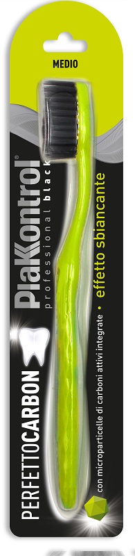 PLAKKONTROL PERFETTO CARBON SPAZZOLINO MANUALE BLISTER 1 PEZZO - Farmaciapacini.it