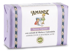 L'AMANDE MARSEILLE SAPONE VEGETALE MALVA/CALENDULA 200 G - Farmaciapacini.it