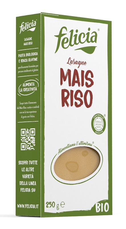 FELICIA PASTA BIOLOGICA MAIS/RISO LASAGNE 250 G - Farmaciapacini.it