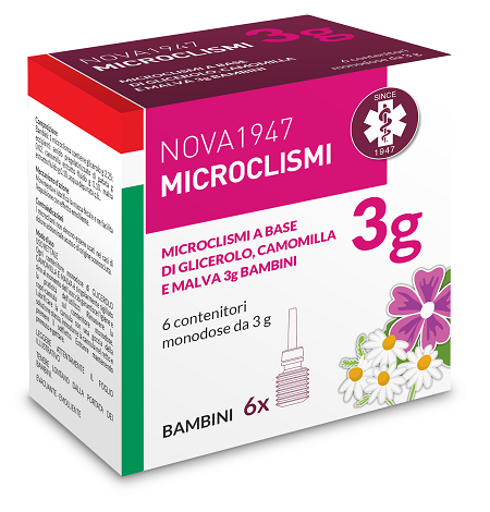 NOVA1947 MICROCLISMI 3G BAMBINI 6 CONTENITORI MONODOSE - Farmaciapacini.it