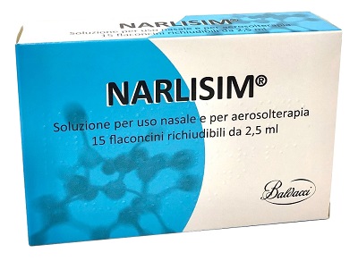 NARLISIM SOLUZIONE PER USO NASALE E AEROSOLTERAPIA 15 FLACONCINI RICHIUDIBILI DA 2,5 ML L'UNO - Farmaciapacini.it