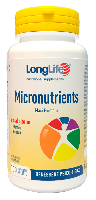 LONGLIFE MICRONUTRIENTS 100 TAVOLETTE RIVESTITE - Farmaciapacini.it