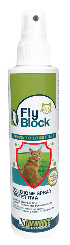 FLYBLOCK SOLUZIONE SPRAY PROTEZIONE GATTO 150 ML - Farmaciapacini.it