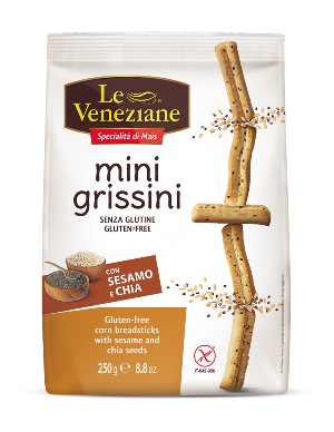LE VENEZIANE MINI GRISSINI SESAMO E CHIA 250 G - Farmaciapacini.it