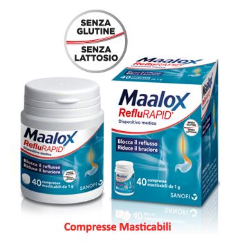 MAALOX REFLURAPID 40 COMPRESSE MASTICABILI - Farmaciapacini.it
