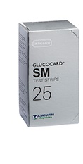 TEST STRIPS PER MISURAZIONE GLICEMIA GLUCOCARD SM 25 PEZZI - Farmaciapacini.it