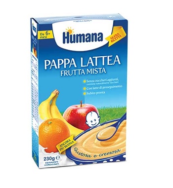 HUMANA PAPPA FRUTTA MISTA 230 G - Farmaciapacini.it