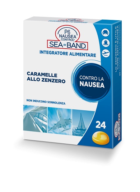 P6 NAUSEA CONTROL CARAMELLE ANTI NAUSEA VIAGGIO ALLO ZENZERO 24 PEZZI - Farmaciapacini.it