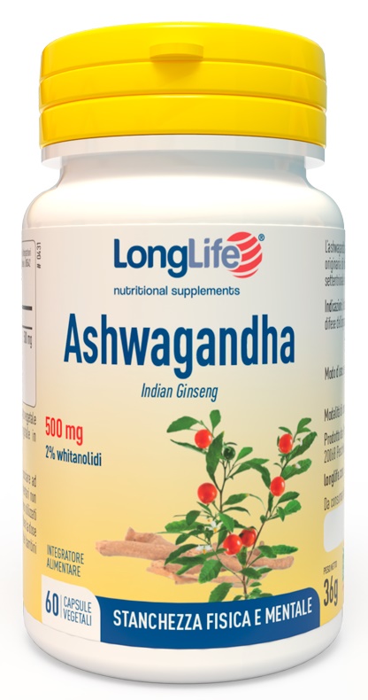 LONGLIFE ASHWAGANDHA 60 CAPSULE 500 MG - Farmaciapacini.it