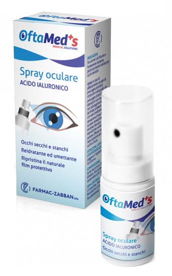 OFTAMED'S SPRAY CULARE OCCHI SECCHI E STANCHI ACIDO IALURONICO 10 ML - Farmaciapacini.it