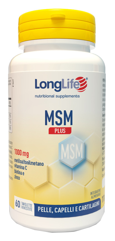 LONGLIFE MSM PLUS 60 TAVOLETTE RIVESTITE DA 1,85 G - Farmaciapacini.it