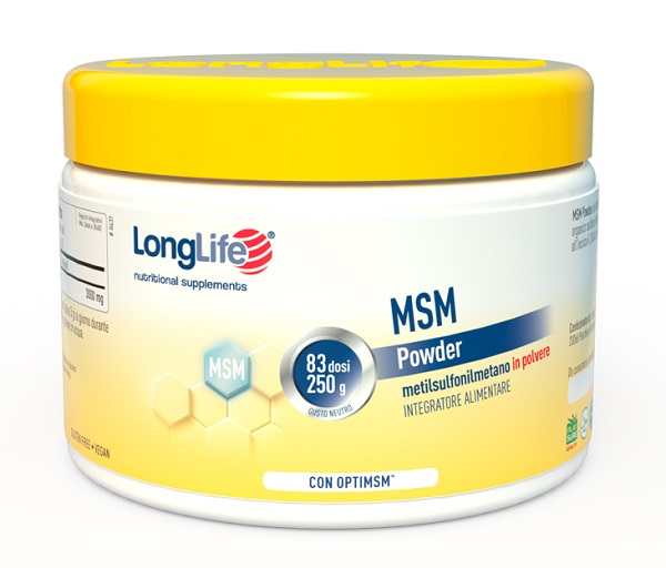 LONGLIFE MSM POWDER 250 G - Farmaciapacini.it
