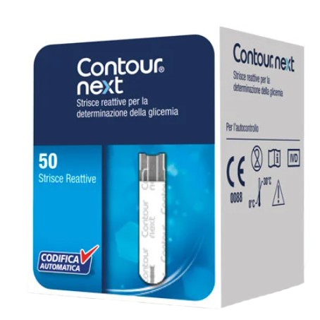 CONTOUR GLICEMIA STRISCE REATTIVE 50 PEZZI - Farmaciapacini.it