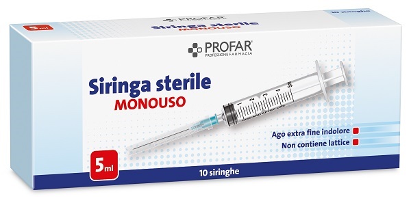 SIRINGA MONOUSO 5 ML PROFAR - Farmaciapacini.it