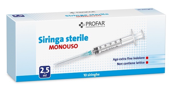 SIRINGA MONOUSO 2,5ML PROFAR - Farmaciapacini.it