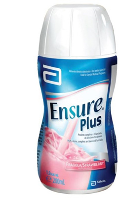 ENSURE PLUS FRAGOLA 4 BOTTIGLE DA 200 ML - Farmaciapacini.it