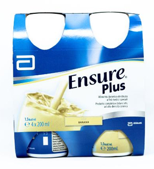 ENSURE PLUS BANANA 4 BOTTIGLIE DA 200 ML - Farmaciapacini.it