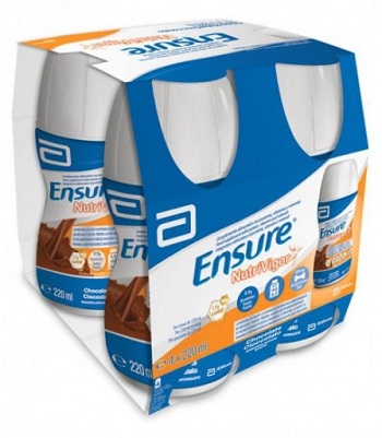 ENSURE NUTRIVIGOR CIOCCOLATO 4 BOTTIGLIE DA 220 ML - Farmaciapacini.it