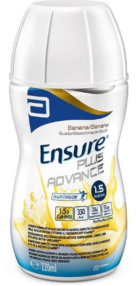 ENSURE PLUS ADVANCE BANANA 4 BOTTIGLIE DA 220 ML - Farmaciapacini.it