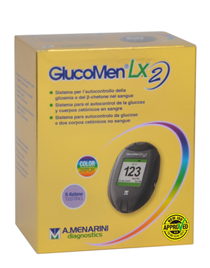 GLUCOMETRO GLICEMIA E CHETONEMIA GLUCOMEN LX2 SET METER - Farmaciapacini.it