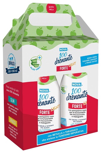 NOVA100 DRENANTE FORTE LIGHT CON ALOE 300+300 ML - Farmaciapacini.it