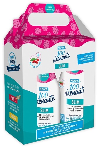 NOVA100 DRENANTE SLIM CON BACCHE DI GOJI 300 + 300 ML - Farmaciapacini.it