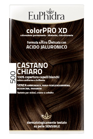 EUPHIDRA COLORPRO XD 500 CAST CHIARO GEL COLORANTE CAPELLI IN FLACONE + ATTIVANTE + BALSAMO + GUANTI - Farmaciapacini.it