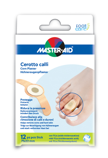 MASTER-AID CEROTTO CALLIFUGO FOOT CARE 71X22 MM 12 PEZZI - Farmaciapacini.it