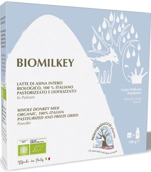 BIOMILKEY LATTE DI ASINA PASTORIZZATO E LIOFILIZZATO BIOLOGICO 100% ITALIANO 100 G - Farmaciapacini.it