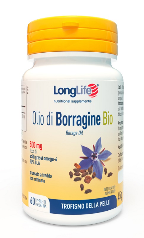 LONGLIFE OLIO BORRAGINE BIO 60 PERLE IN GELATINA - Farmaciapacini.it