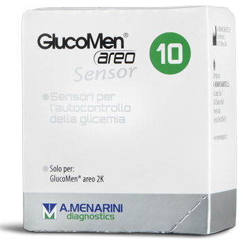 STRISCE GLUCOMEN AREO SENSOR PER ANALISI DEL GLUCOSIO 10 PEZZI - Farmaciapacini.it