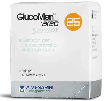STRISCE MISURAZIONE GLICEMIA GLUCOMEN AREO SENSOR 25 PEZZI - Farmaciapacini.it