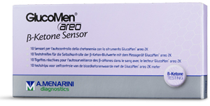 STRISCE MISURAZIONE CHETONEMIA GLUCOMEN AREO B-KETONE SENSOR 10 PEZZI - Farmaciapacini.it