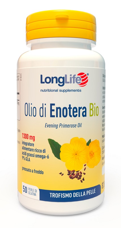 LONGLIFE OLIO ENOTERA BIO 1300 MG 50 PERLE - Farmaciapacini.it