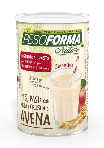 PESOFORMA NATURE SMOOTHIE MELA E CRUSCA AVENA 12 PASTI 420 G - Farmaciapacini.it