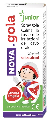 NOVA GOLA SPRAY JUNIOR FRAGOLA 30 ML - Farmaciapacini.it