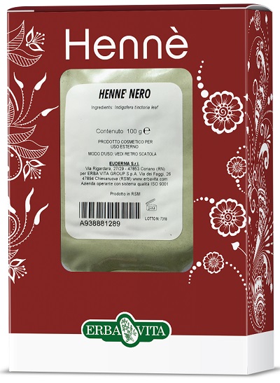 HENNE COLORANTE CAPELLI NERO 100 G - Farmaciapacini.it