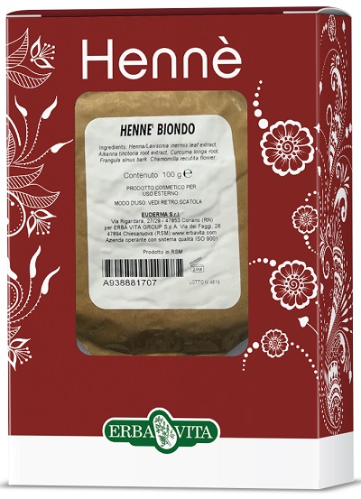 HENNE COLORANTE CAPELLI BIONDO 100 G - Farmaciapacini.it