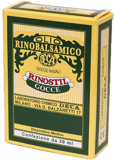 RINOSTIL GOCCE NASALI FLACONE 30ML OLIO RINOBALSAMICO PER LAPROTEZIONE DELLA MUCOSA NASALE E LA PULIZIA DELLE FOSSE NASALI - Farmaciapacini.it