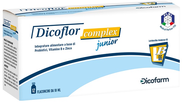 DICOFLOR COMPLEX JUNIOR 12 FLACONI DA 10 ML - Farmaciapacini.it