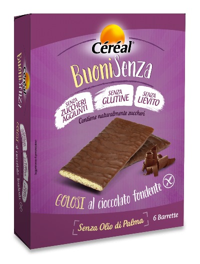 CEREAL BUONI SENZA GOLOSI CIOCCOLATO FONDENTE 6 X 17 G - Farmaciapacini.it