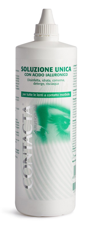 SOLUZIONE UNICA CON ACIDO IALURONICO PER LENTI A CONTATTO CONTACTA SOLUTION 360 ML - Farmaciapacini.it