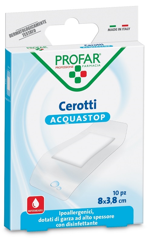 ACQUASTOP SUPER 8X3,8 CM 10 CEROTTO - Farmaciapacini.it