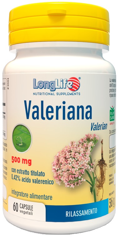 LONGLIFE VALERIANA 60 CAPSULE 500 MG - Farmaciapacini.it