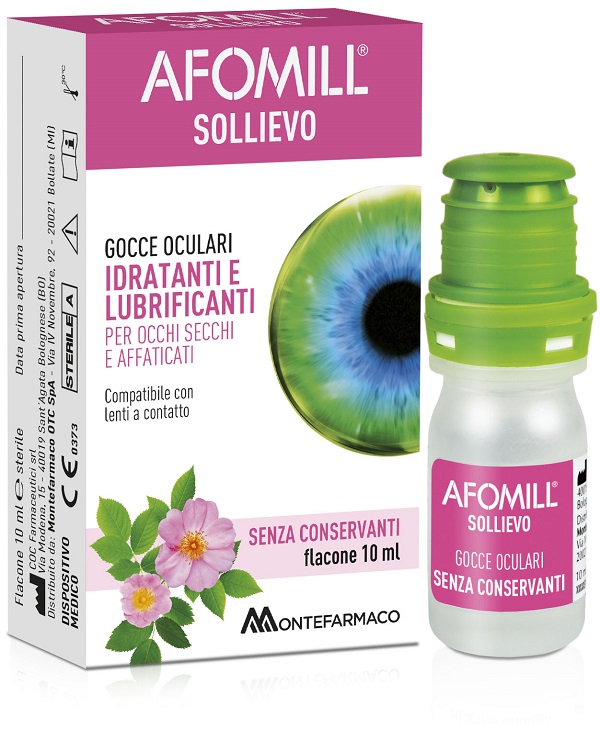 AFOMILL SOLLIEVO GOCCE OCULARI SOLLIEVO OCCHI 10 ML - Farmaciapacini.it