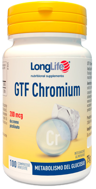 LONGLIFE GTF CHROMIUM 100 COMPRESSE - Farmaciapacini.it