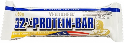 WEIDER 32% PROTEIN BARRETTA BANANA/CIOCCOLATO BIANCO 60 G - Farmaciapacini.it