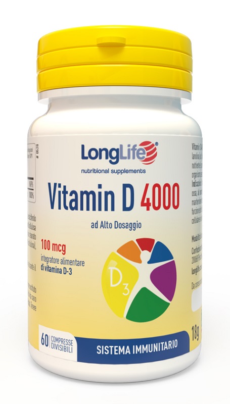 LONGLIFE VITAMIN D 4000UI 60 COMPRESSE - Farmaciapacini.it